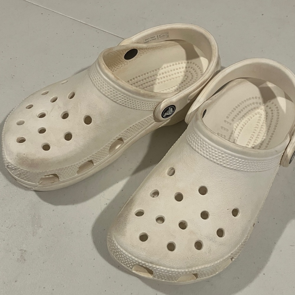 CROCS Kids Cream Clogs